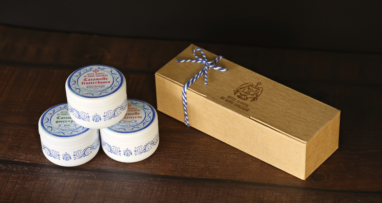 「カマルドリの修道院キャンディ」ギフトBOX<br>一部仕様変更及び注文方法のお知らせ